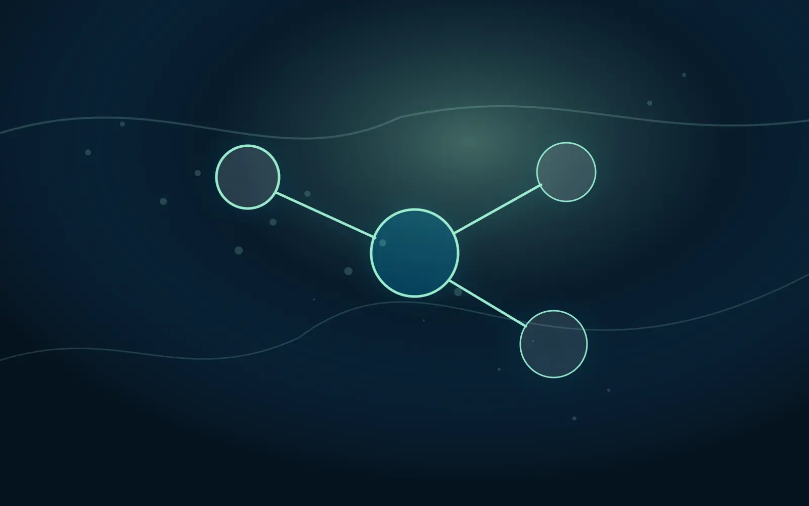 Abstract creator promotion channel map with traffic quality paths